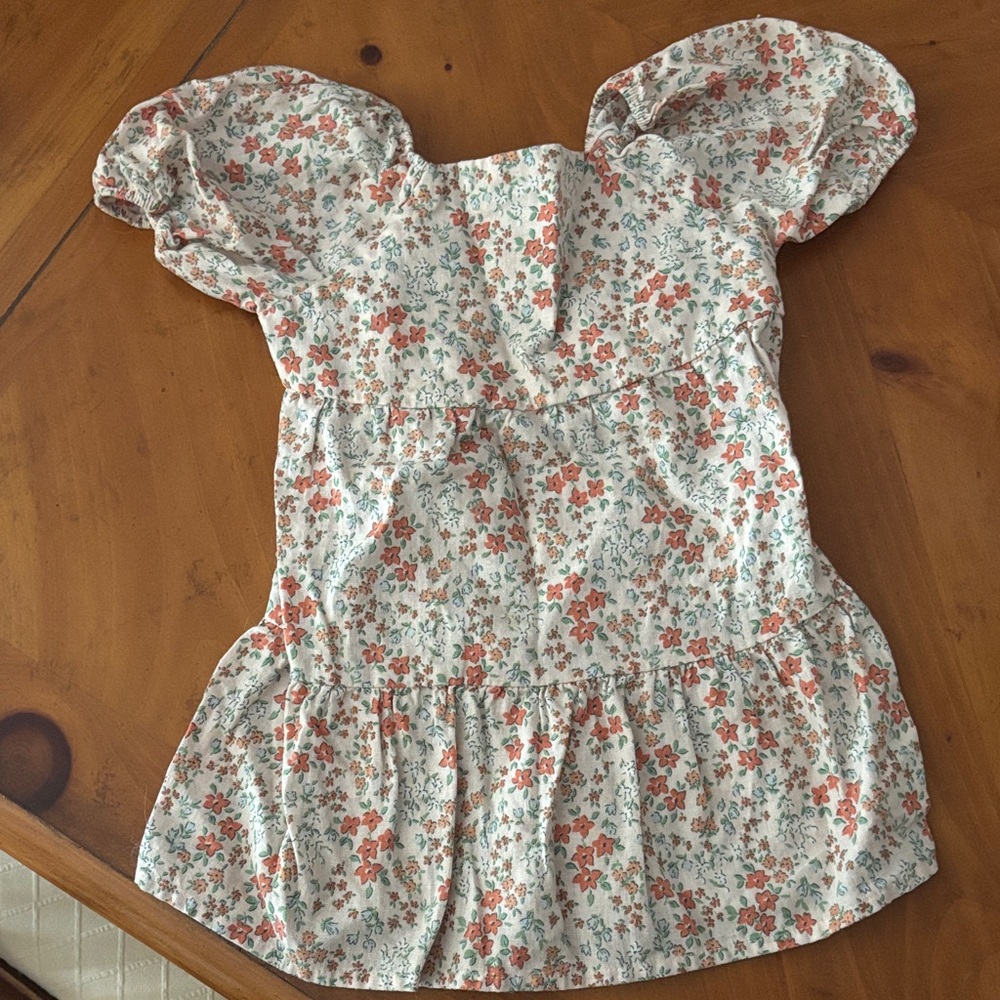 Floral Print Puff Sleeve Blouse